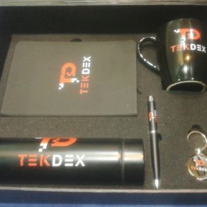 Customiseable Gift Box Smart LED Bottle+Diary+Metal Pen+Metal Keychain+Mug