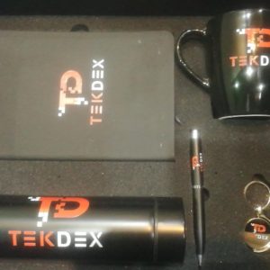 Customiseable Gift Box Smart LED Bottle+Diary+Metal Pen+Metal Keychain+Mug