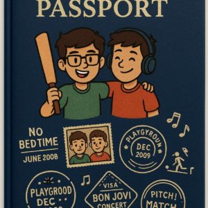 Customiseable Picture Name Text Passport Size Custom Book For - Friends And Family