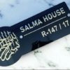 Personalized Gold & Black Acrylic House Name Plate - 12x6