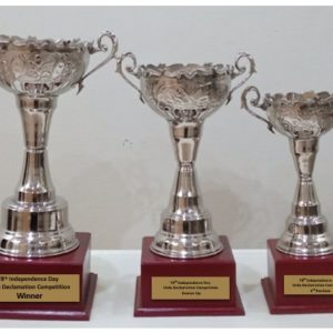 Customized Trophy (Set Of 3 Pcs)
