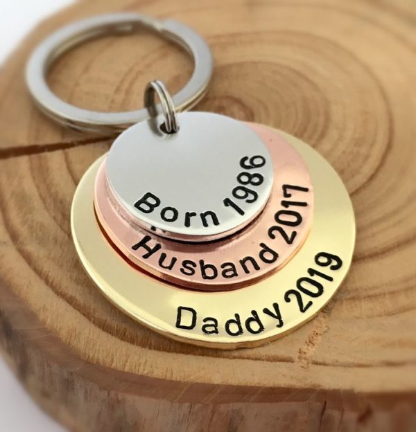 Customized Solid Metal Engraved Keychain 3 in 1