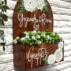 Design Your Own Solid Wooden Name Plate - With Holder Box