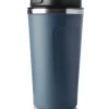 Customized Smart LED insulated Metal Flask Mug - Blue