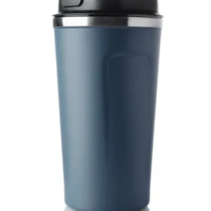 Customized Smart LED insulated Metal Flask Mug - Blue