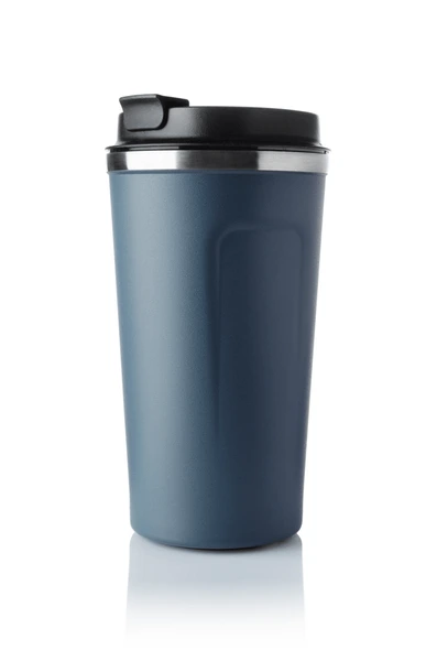 Customized Smart LED insulated Metal Flask Mug - Blue