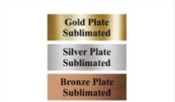 Sublimate Aluminum Customized Tag Plate - 12x4 inches