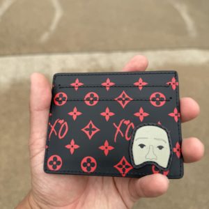 Custom Engraved Genuine Leather Card Holder - UV Printed