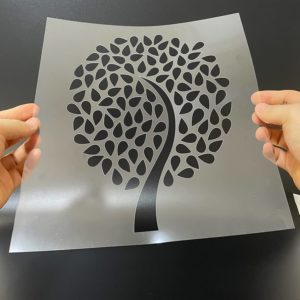 Custom Logo And Text Transparent Sheet Stencil