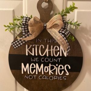 Customized Solid Wooden & Acrylic wall Hanging Sign - 14x14 inches