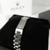 Design Your Own Name Engraved Good Quality Rolex Bracelet - Silver