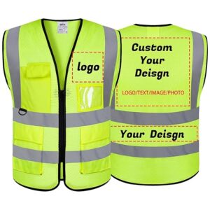 Design Your Own Customized Safety Vests with Custom Printing Logo or Name