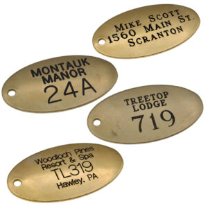 Customized Gold Brass Metal Engraved Tag
