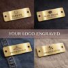 Customized Gold Brass Metal Engraved Tag
