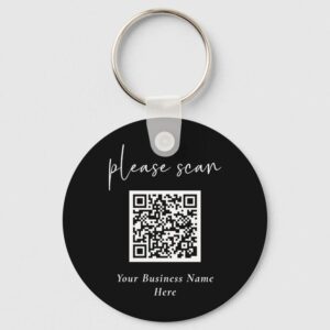 Customized UV Printed Acrylic Keychain - Black