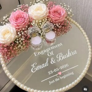 Buy Customized acrylic engagement ring tray Online at Best Price in Pakistan
